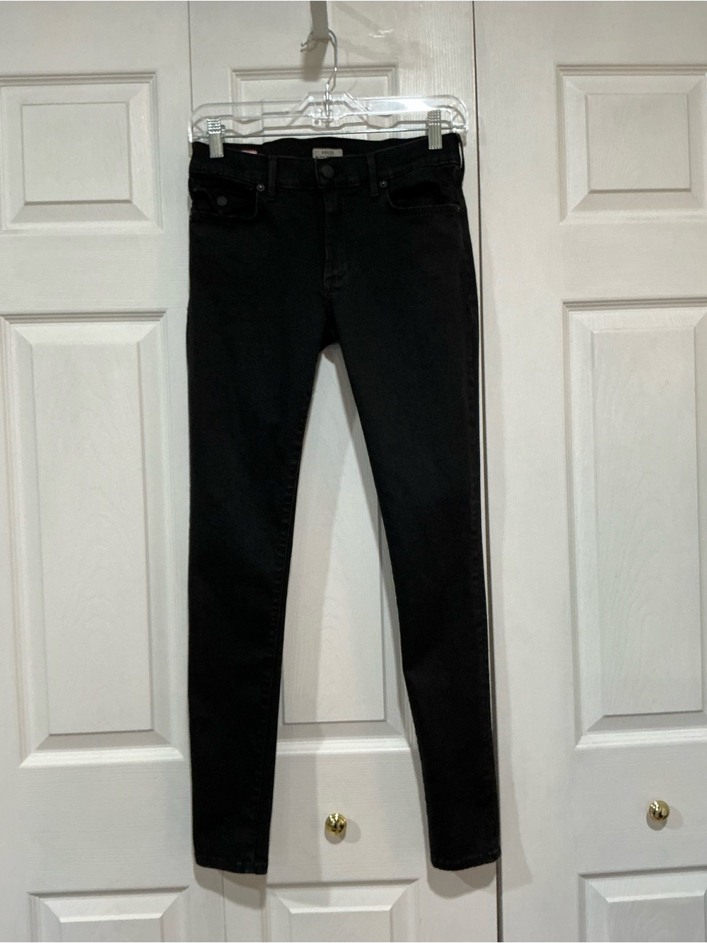 💙 True Religion Halle Mid Rise SuperSkinny Black Denim Jeans 4/27 (01447)
